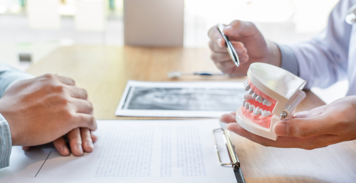 模型を使用したカウンセリング